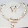 Elegant Wave Pearl Jewelry Set