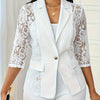 Layla™ - Contrast Lace Blazer