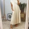 Sophia - Elegant Spliced Pleated Maxi Dress