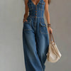 Sophie | Relaxed Wide-Leg Denim Jumpsuit