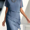 Monika - Short Sleeve Midi Dress