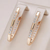 Elegant Gold Earrings with Zirconias