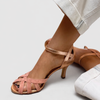 Aurelia | Glamour Pink Gold Sandals