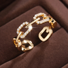 Gold Ring “Radiant Chain”