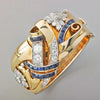 Vintage Gold Ring with Zirconia